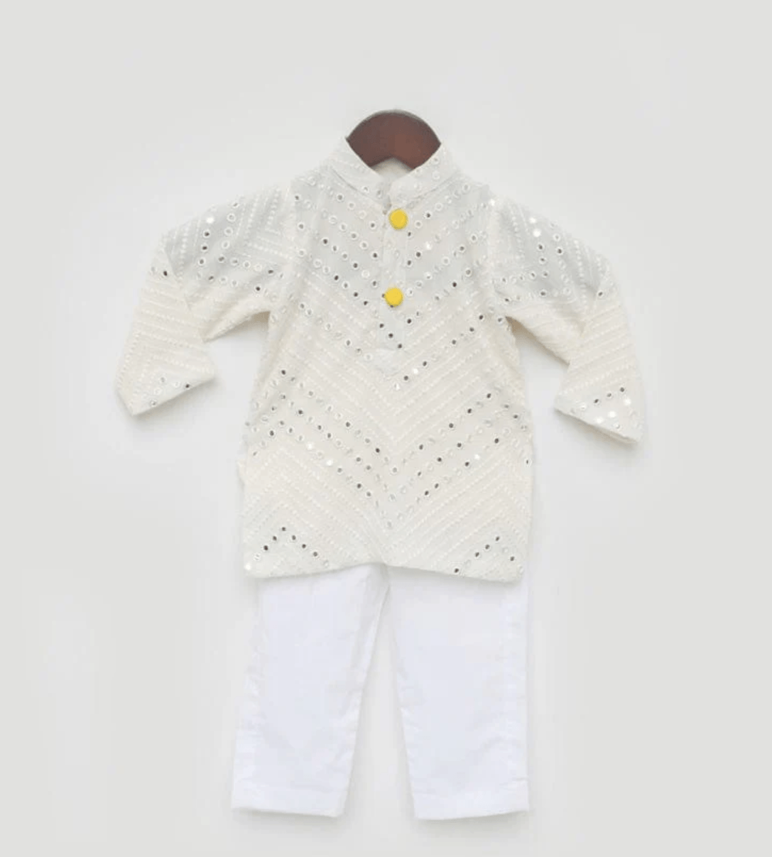 Off White Kurta Payjama 